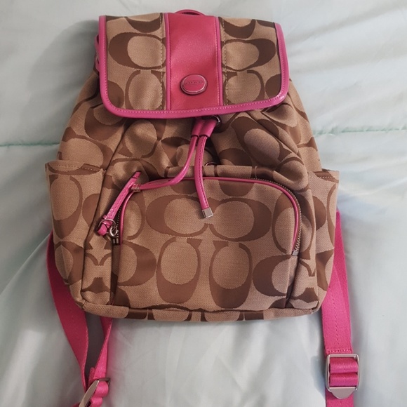 coach drawstring backpack